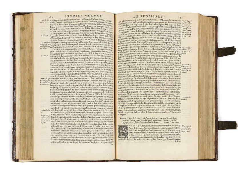 FROISSART (Jean) Le Premier [.- quart] volume de l'histoire et cronique de Messire Iehan Froissart. Lyon, Jean de...