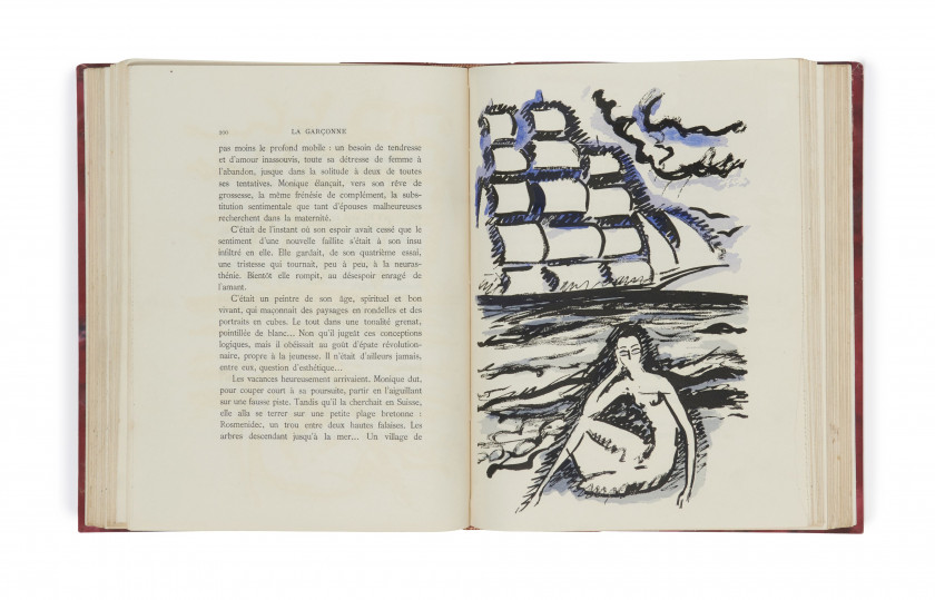 [VAN DONGEN].- MARGUERITTE (Victor) La Garçonne. Paris, Flammarion, 1926. Gr. in-8 (24,5 x 19 cm), demi-chagrin...