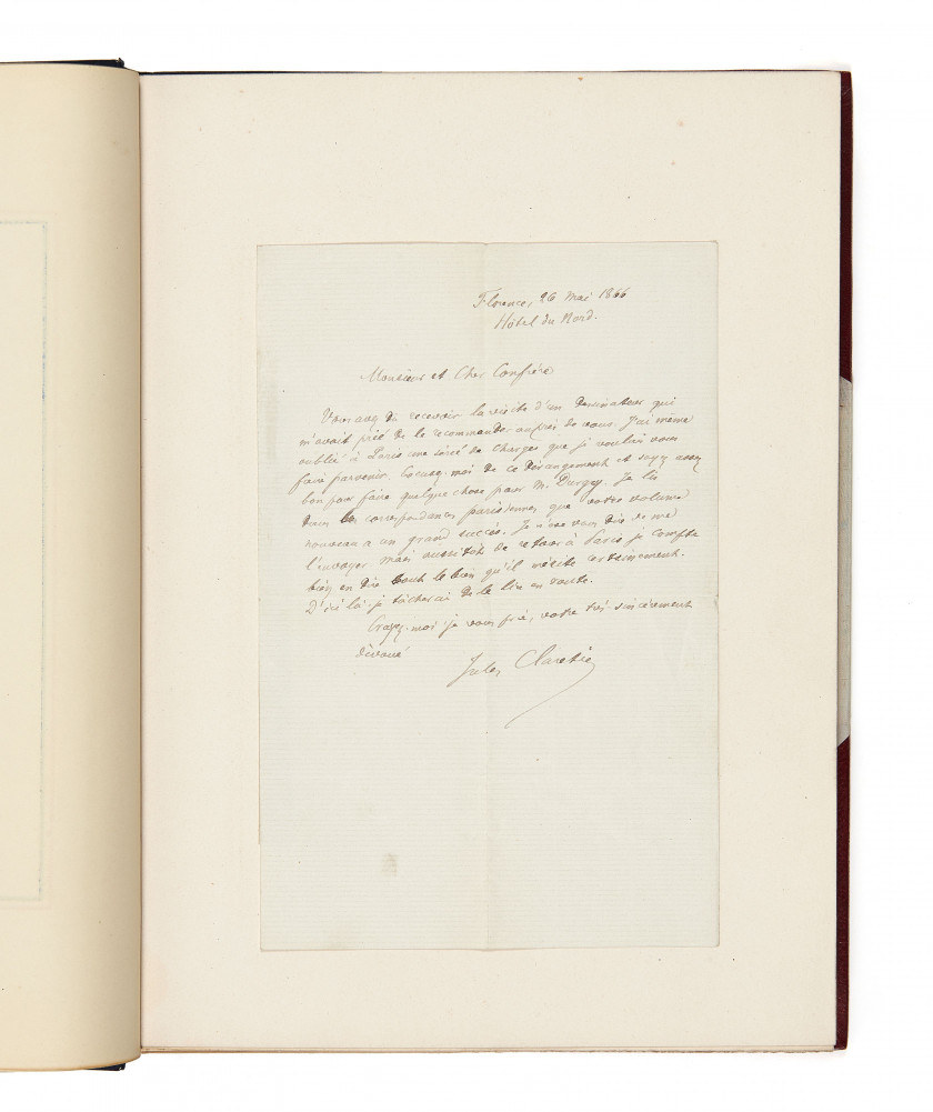 [GIRALDON].- VIRGILE Les Églogues. Paris, Plon-Nourrit et Cie, 1906. In-4 (32,6 x 21,6 cm), maroquin feuille mor...