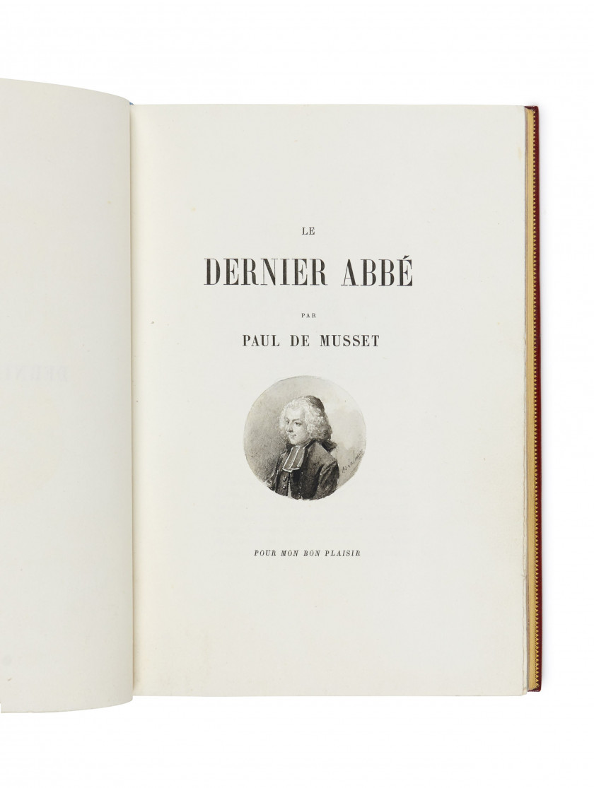 [LALAUZE].- MUSSET (Paul de) Le Dernier abbé. [Paris, Ferroud], Charles Hérissey, Paul Reveilhac, [1891]. In-8 (...