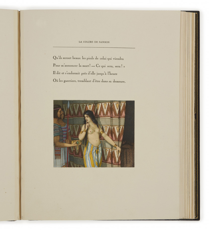 [PILLOT].- VIGNY (Alfred de) Deux poèmes. La colère de Samson. La mort du loup. Besançon, imprimerie Jacques et De...