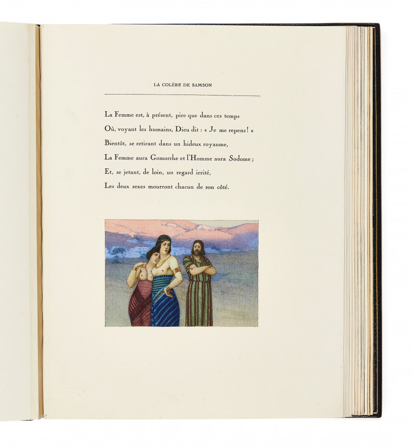 [PILLOT].- VIGNY (Alfred de) Deux poèmes. La colère de Samson. La mort du loup. Besançon, imprimerie Jacques et De...