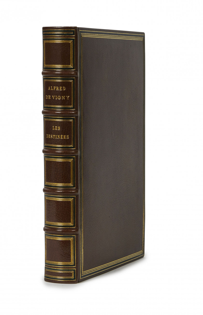 [BELLENGER].- VIGNY (Alfred de) Les Destinées, précédées de Moïse. Paris, Edouard Pelletan, 1898. In-4 (34 x 25,...