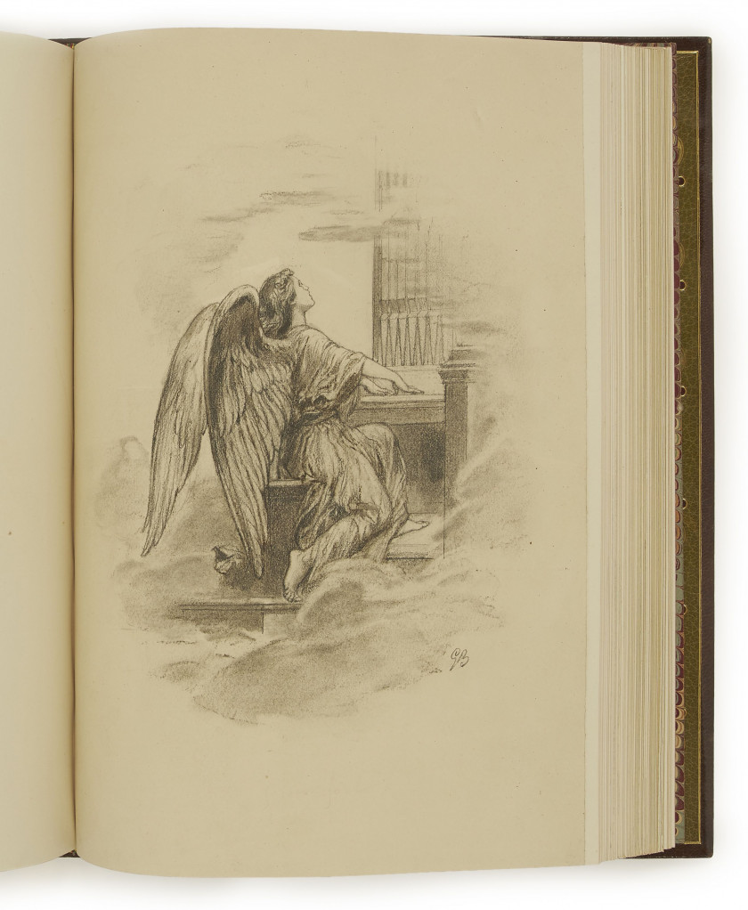 [BELLENGER].- VIGNY (Alfred de) Les Destinées, précédées de Moïse. Paris, Edouard Pelletan, 1898. In-4 (34 x 25,...