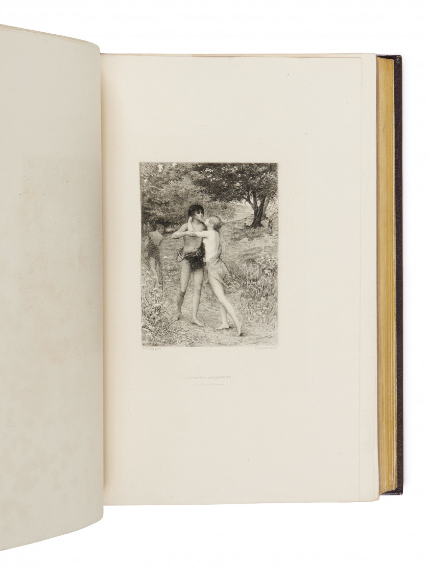 [COLLIN].- LONGUS Daphnis et Chloé. Paris, Librairie artistique H. Launette et Cie, G. Boudet succr, 1890. Gr. i...