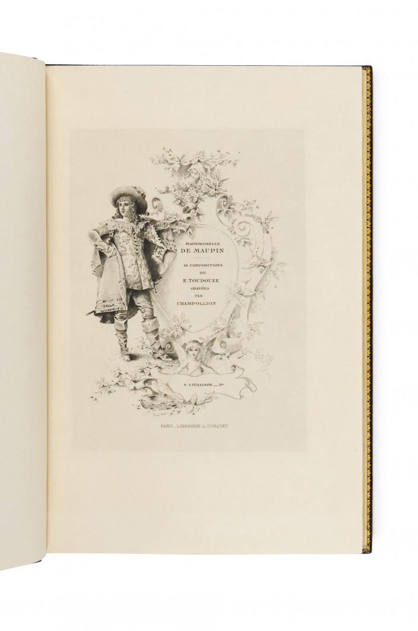 [TOUDOUZE].- GAUTIER (Théophile) Mademoiselle de Maupin. Double amour. Paris, L. Conquet, G. Charpentier, 1883. ...