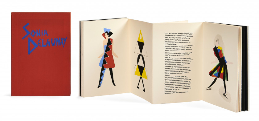 DELAUNAY (Sonia) 27 tableaux vivants. Milan, Edizioni del Naviglio, 1969. Gr. in-8 (28,5 x 19,5 cm), livre-accor...