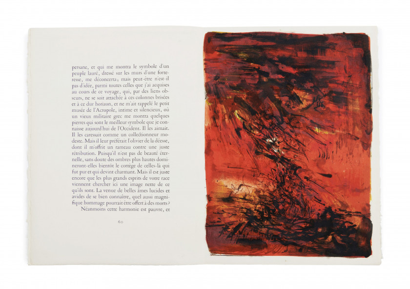 [ZAO].- MALRAUX (André) La Tentation de l'Occident. [Paris], les Bibliophiles comtois, 1962. Pet. in-folio (38,3...