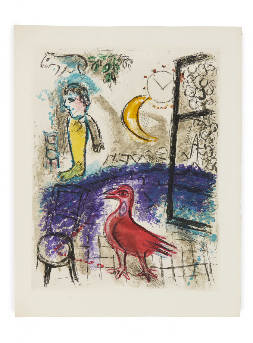 [CHAGALL].- PAULHAN (Jean) De mauvais sujets. Paris, Bibliophiles de l'Union française, 1958. In-folio (43,5 x 3...