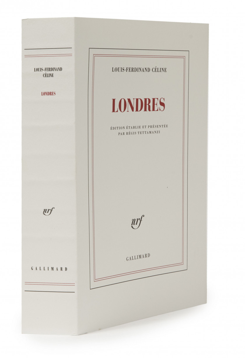 CÉLINE (Louis-Ferdinand) Londres. Paris, Gallimard, nrf, 2022. In-8 (21,8 x 14,4 cm), broché, non coupé, couvert...