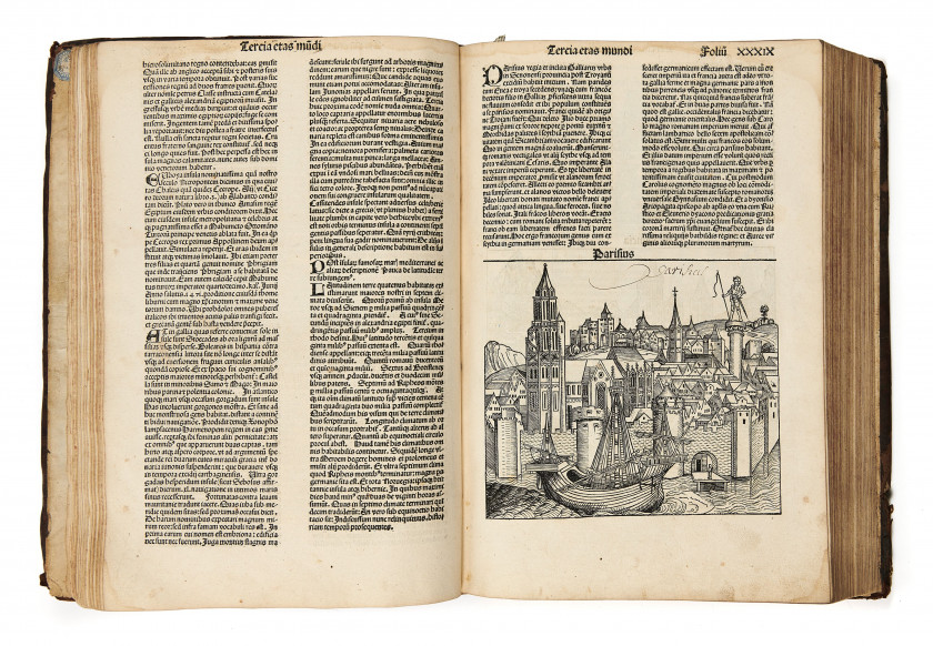 SCHEDEL (Hartmann) [Liber chronicarum cum figuris et ymagibus ab inicio mundi]. Nuremberg, [Sebastian Kammermeiste...