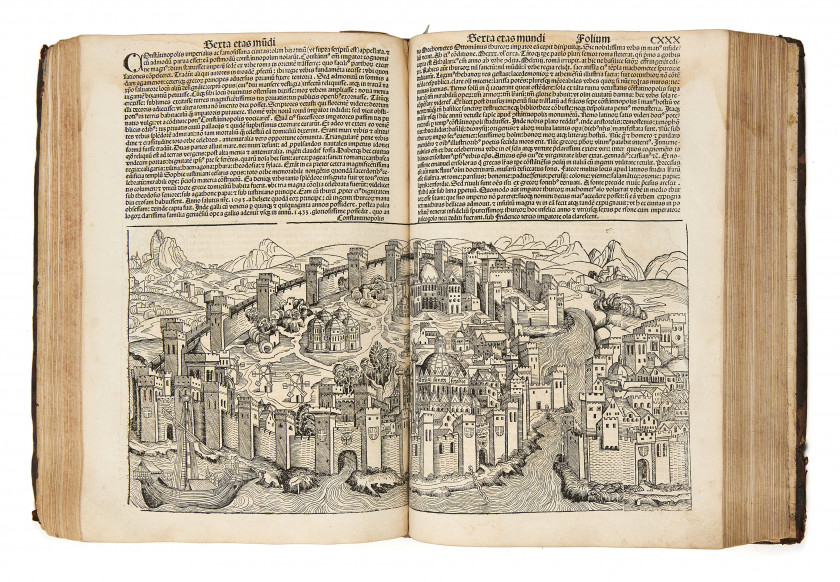 SCHEDEL (Hartmann) [Liber chronicarum cum figuris et ymagibus ab inicio mundi]. Nuremberg, [Sebastian Kammermeiste...