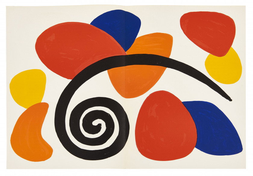 DERRIÈRE LE MIROIR Ensemble de 9 numéros de la revue Derrière le miroir, consacrés à Alexander Calder. - N° 21. Ja...