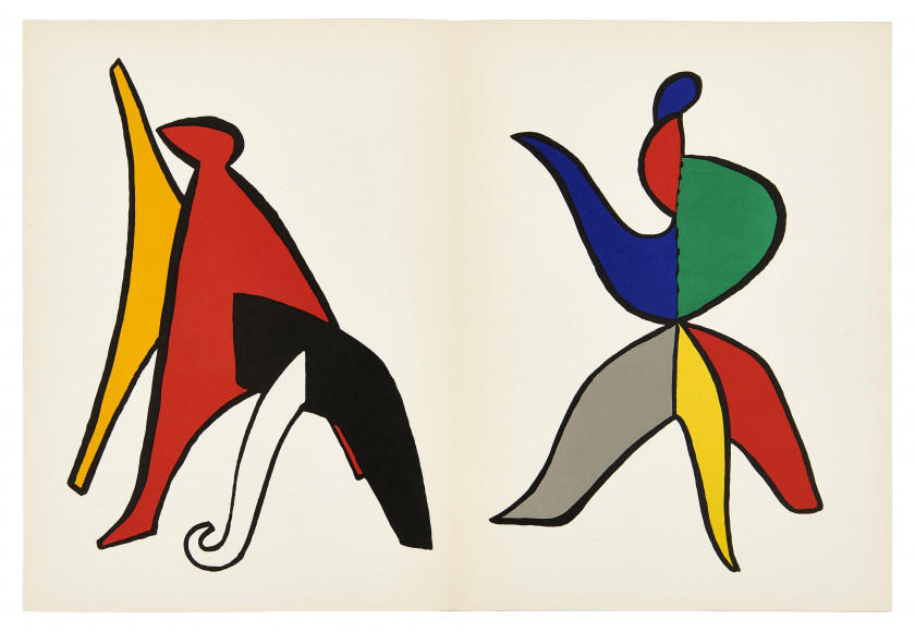 DERRIÈRE LE MIROIR Ensemble de 9 numéros de la revue Derrière le miroir, consacrés à Alexander Calder. - N° 21. Ja...