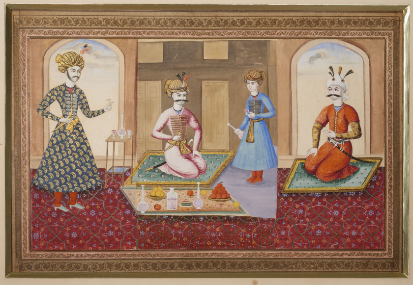 AUDIENCE DE SHAH ABBAS  Iran qajar, début XIXe siècle