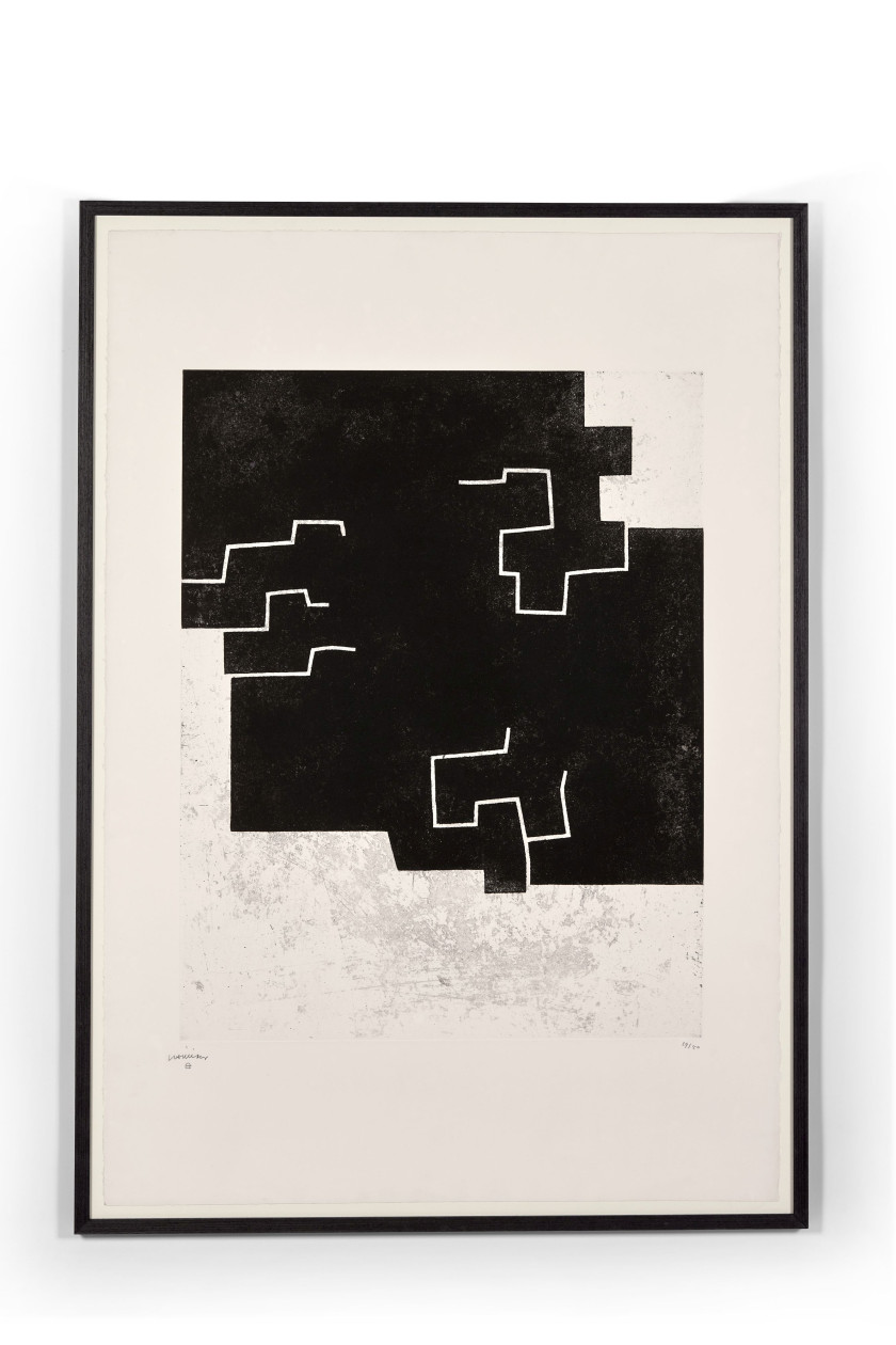 Eduardo CHILLIDA (1924-2002) Euzkadi II - 1975 Eau-forte en noir