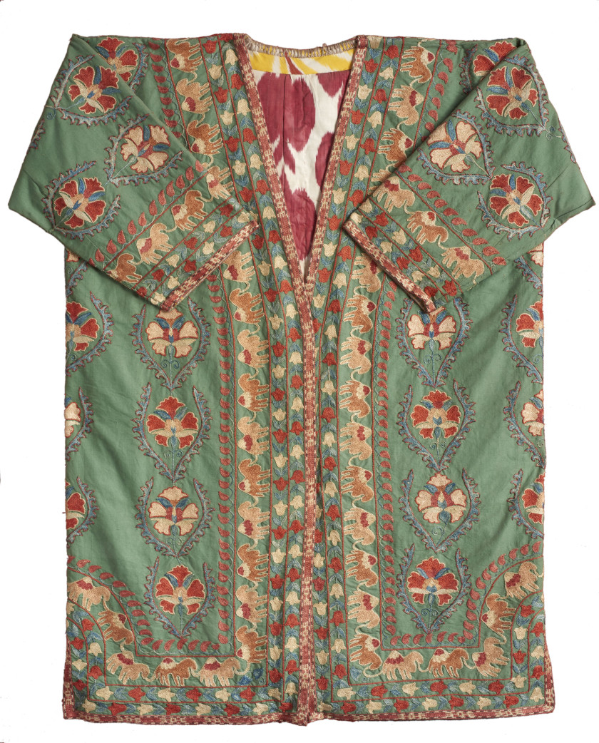 MANTEAU BRODÉ  Lakhai, Uzbekistan, XXe siècle