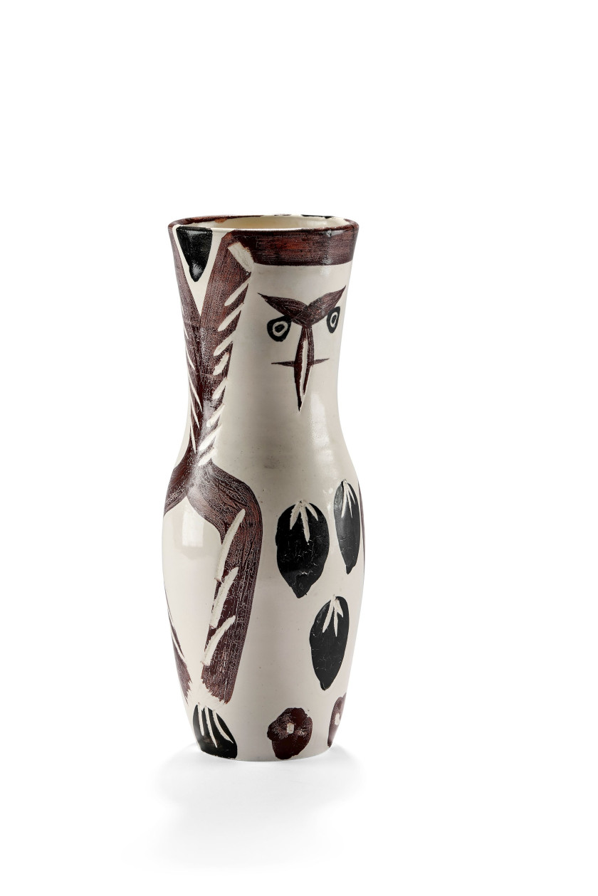 Pablo PICASSO (1881-1973) Chouetton - 1952 (AR1 # 135) Vase tourné