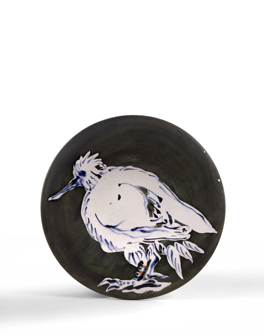 Pablo PICASSO (1881-1973) Oiseau n°76 - 1963 (AR # 481) Assiette ronde