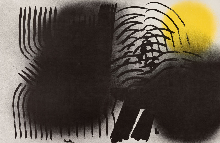 Hans HARTUNG - Jean PROAL (1904 - 1989) Farandole. Suite lithographique de Hans Hartung. Poème de Jean Proal. Barcelone, Ediciones P...