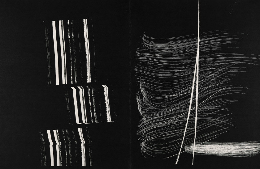 Hans HARTUNG - Jean PROAL (1904 - 1989) Farandole. Suite lithographique de Hans Hartung. Poème de Jean Proal. Barcelone, Ediciones P...