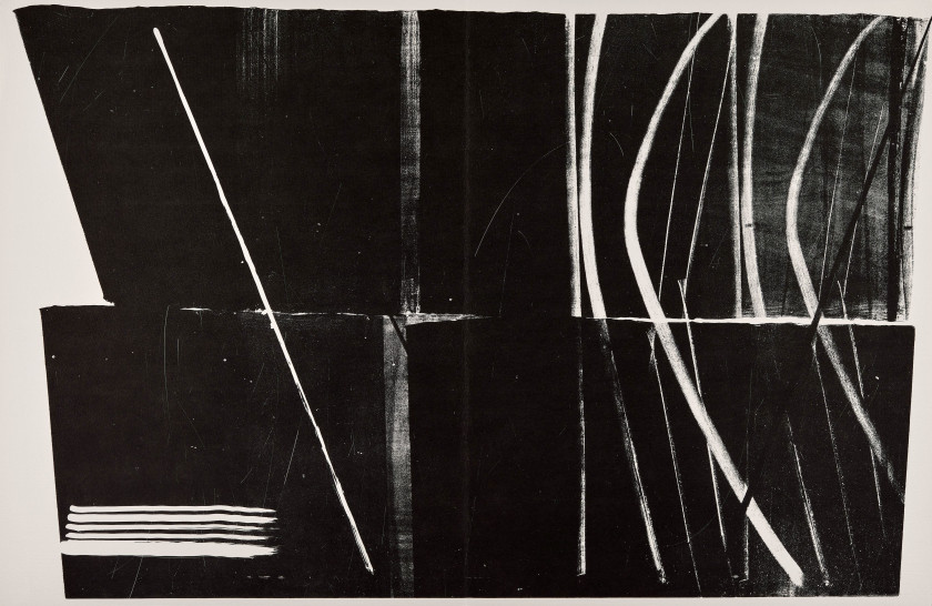 Hans HARTUNG - Jean PROAL (1904 - 1989) Farandole. Suite lithographique de Hans Hartung. Poème de Jean Proal. Barcelone, Ediciones P...