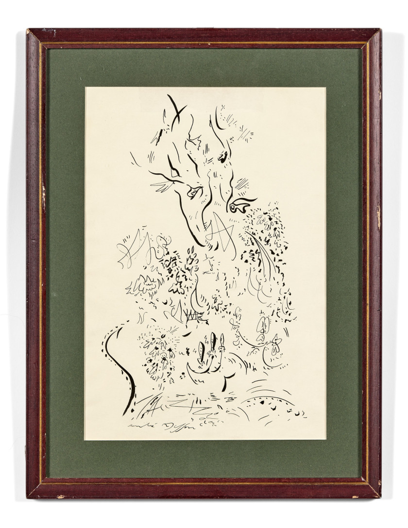 André MASSON 1896-1987 Sans titre - circa 1950 Encre de Chine sur papier