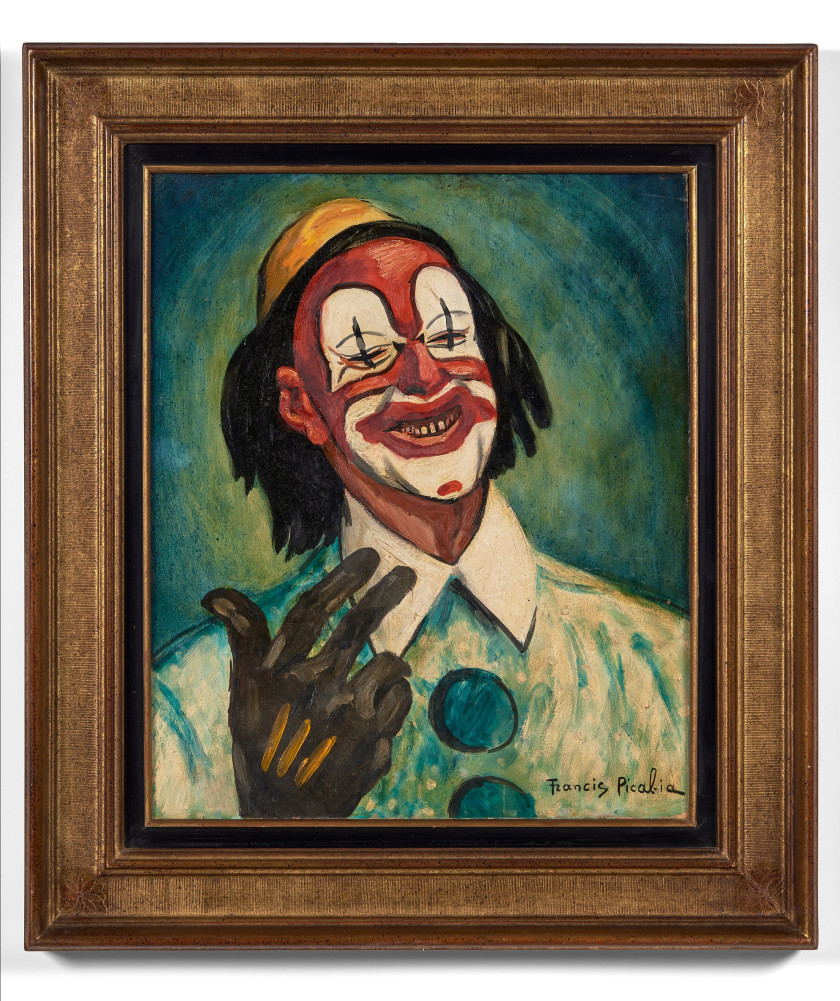 Francis PICABIA 1879 - 1953 Le clown - circa 1941-1942 Huile sur carton