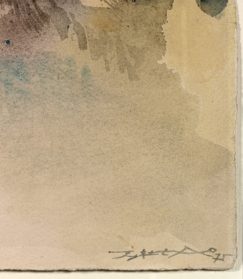 ¤ ZAO WOU-KI (1920 - 2013) Sans titre - 1975 Aquarelle sur papier