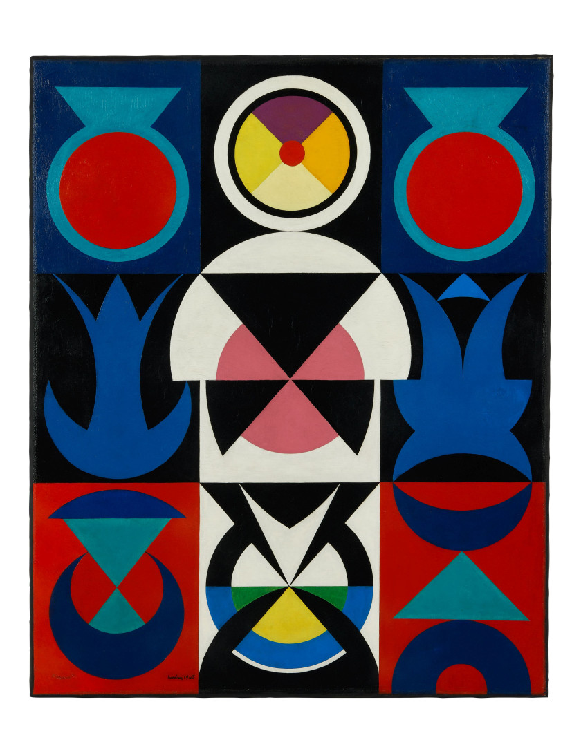 Auguste HERBIN 1882 - 1960 VENUS I - 1945 Huile sur toile