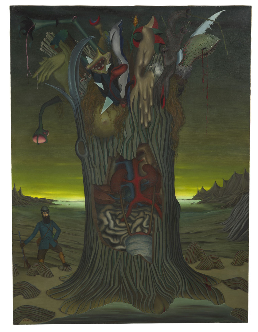 Félix LABISSE 1905-1982 L'explorateur - 1944 Huile sur toile