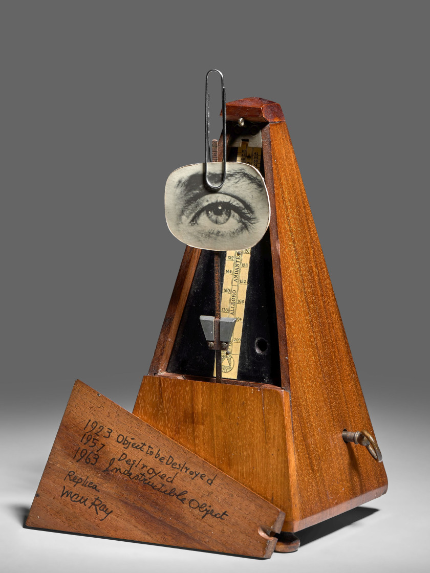 MAN RAY 1890 - 1976 Indestructible object (Replica 1963) - 1923-1963 Métronome, photographie et trombone en métal