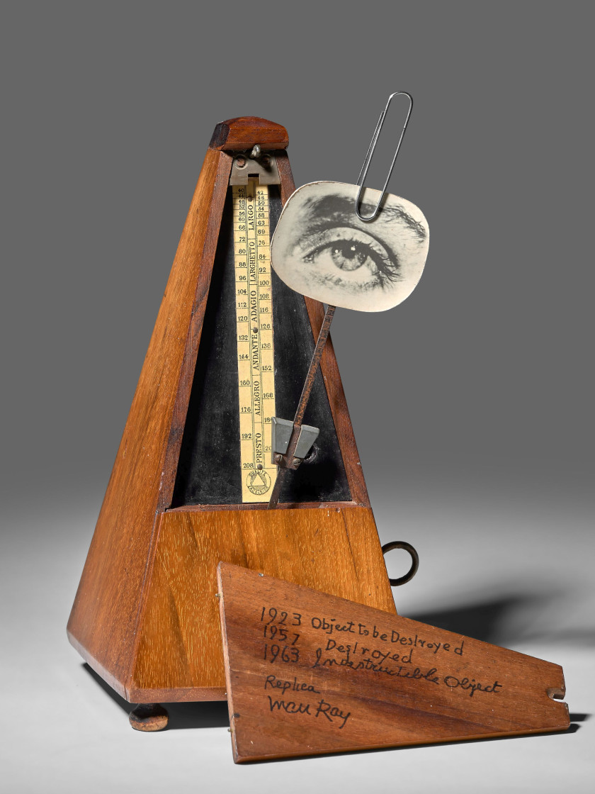 MAN RAY 1890 - 1976 Indestructible object (Replica 1963) - 1923-1963 Métronome, photographie et trombone en métal