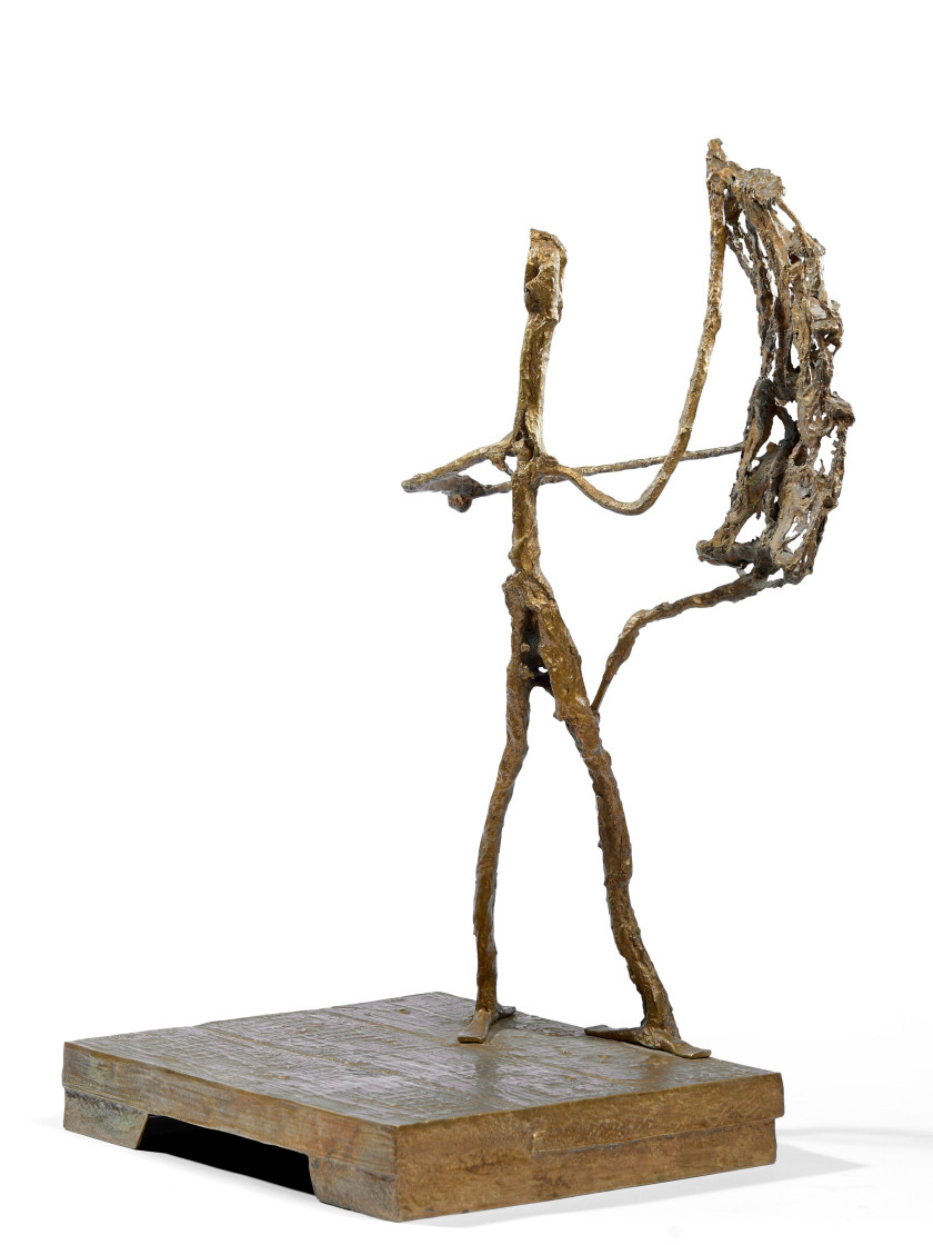 Germaine RICHIER 1902- 1959 Don Quichotte à l'aile de moulin - 1949 Bronze naturel