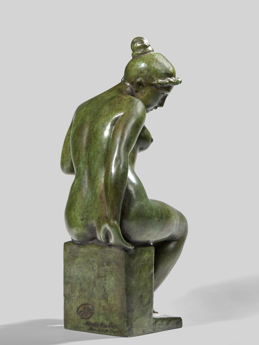 Aristide MAILLOL 1861-1944 Léda - 1900 Bronze à patine verte