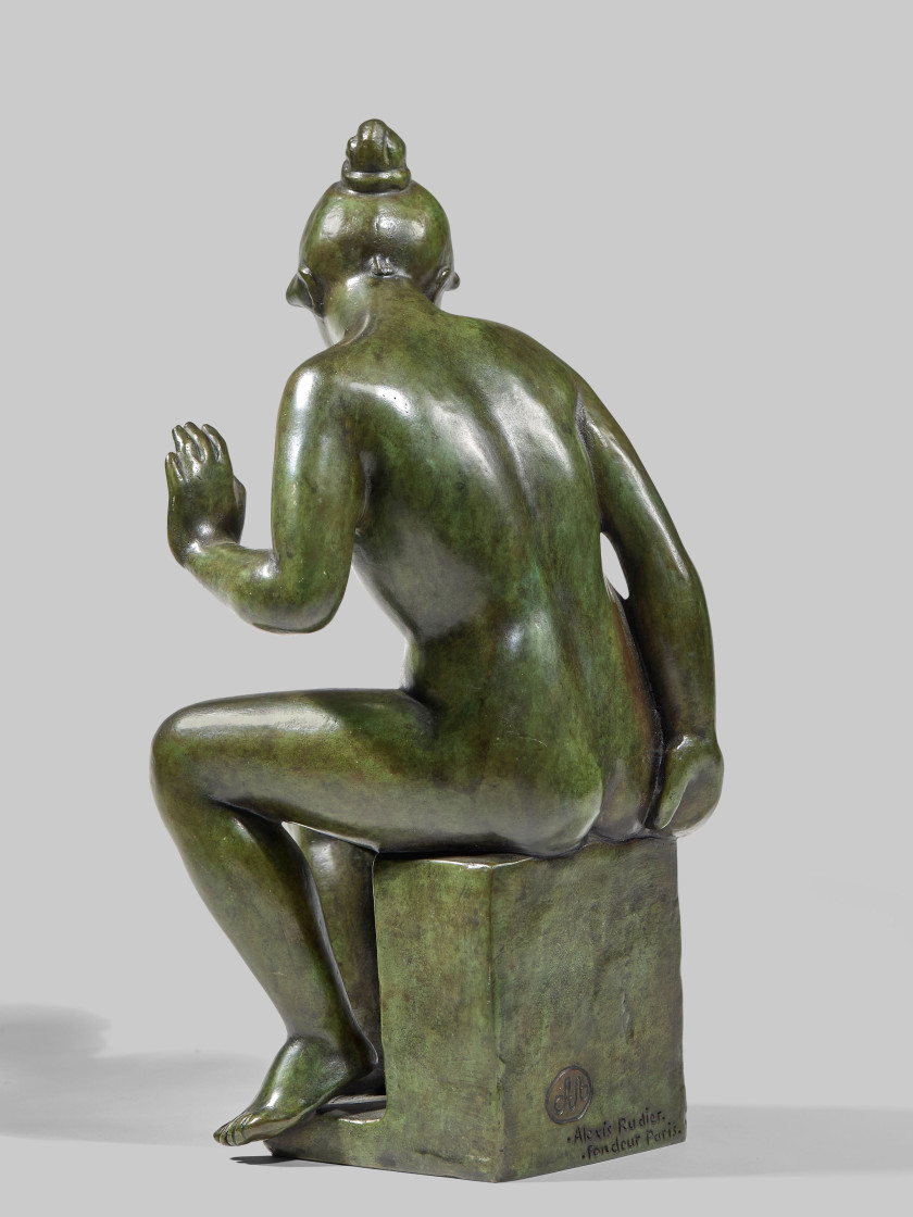 Aristide MAILLOL 1861-1944 Léda - 1900 Bronze à patine verte