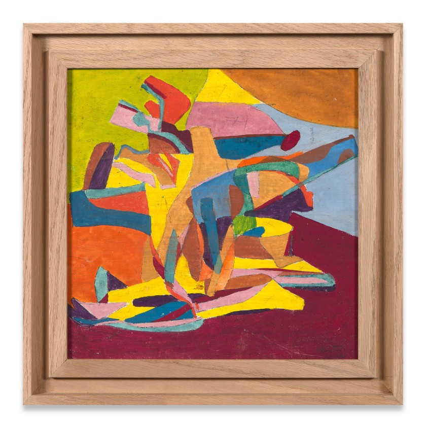 Stanley-William HAYTER 1901 - 1988 Canon camouflé - 1933 Huile sur panneau