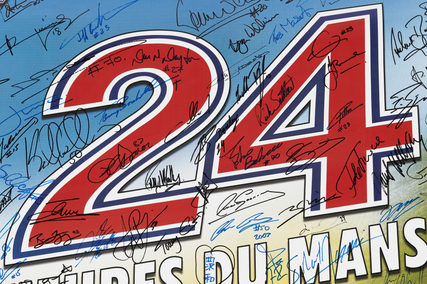 24 Heures du Mans 2003  Affiche officielle signée par l'ensemble des pilotes - sans réserve - no reserve