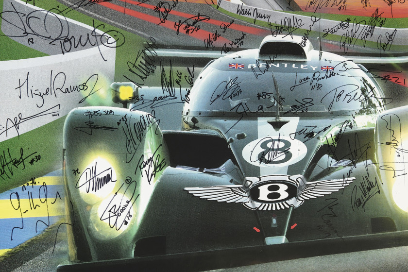 24 Heures du Mans 2002  Affiche officielle signée par l'ensemble des pilotes - sans réserve - no reserve