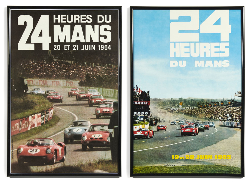 24 Heures du Mans 1964 et 1965  Deux affiches - sans réserve-no reserve