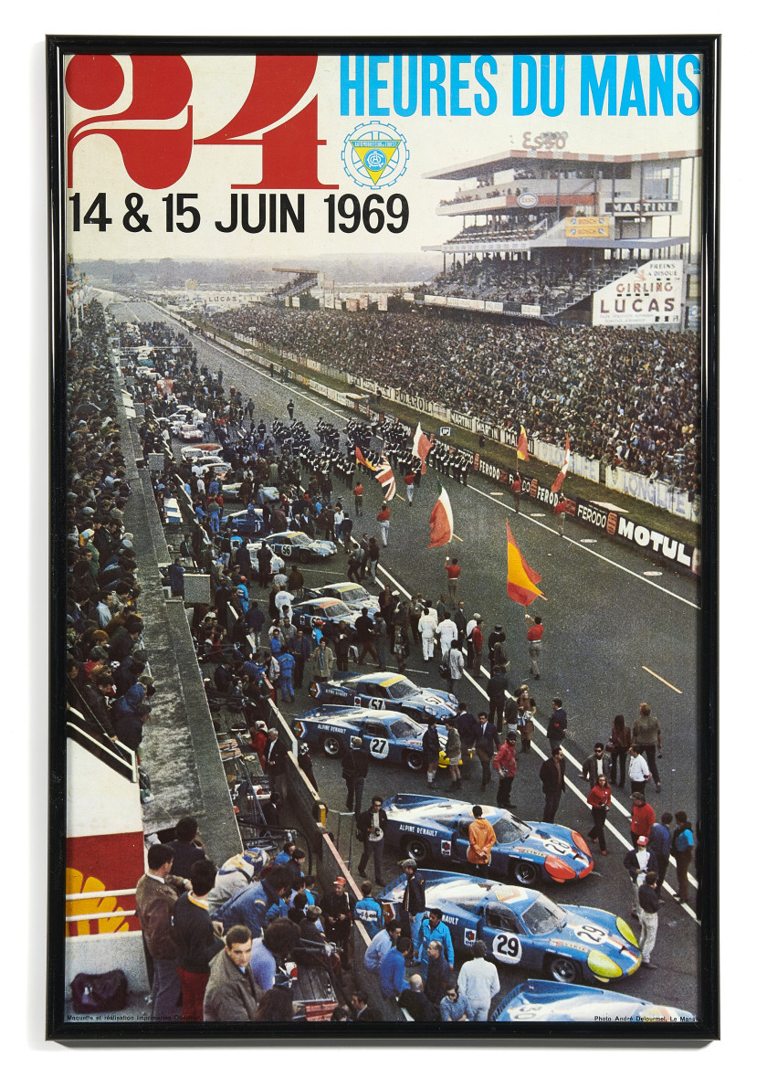 24 Heures du Mans juin 1968, septembre 1968 et 1969  Trois affiches - sans réserve-no reserve