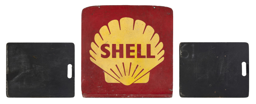 SHELL  Trois panneaux de stand, circa 1970 - sans réserve-no reserve