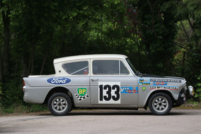 1961 Ford Anglia ex-écurie Ford France  No reserve