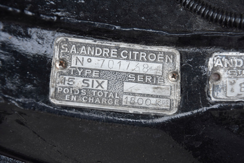 1951 Citroën Traction 15 Six D  No Reserve