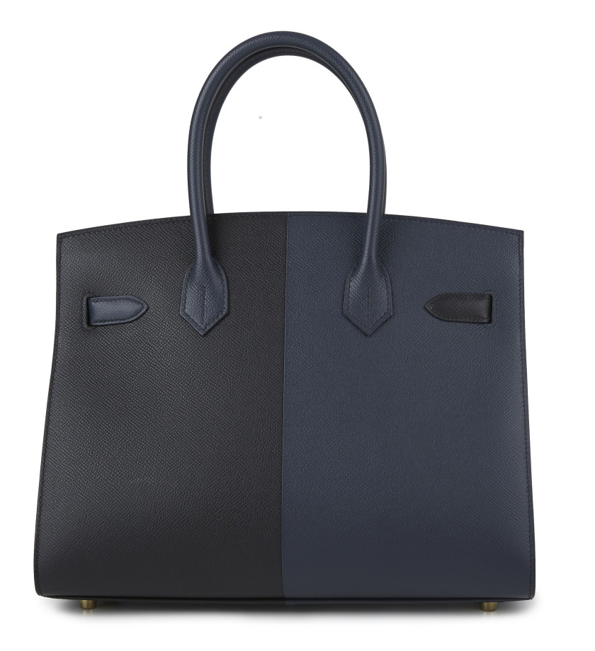 HERMÈS Édition Limitée 2022  Sac BIRKIN Sellier CASAQUE 30 Veau Epsom Bleu Indigo et noir Intérieur en cuir Bleu FridaR...