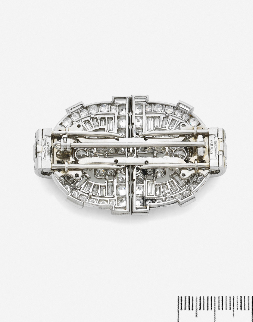 CARTIER  Broche double clip