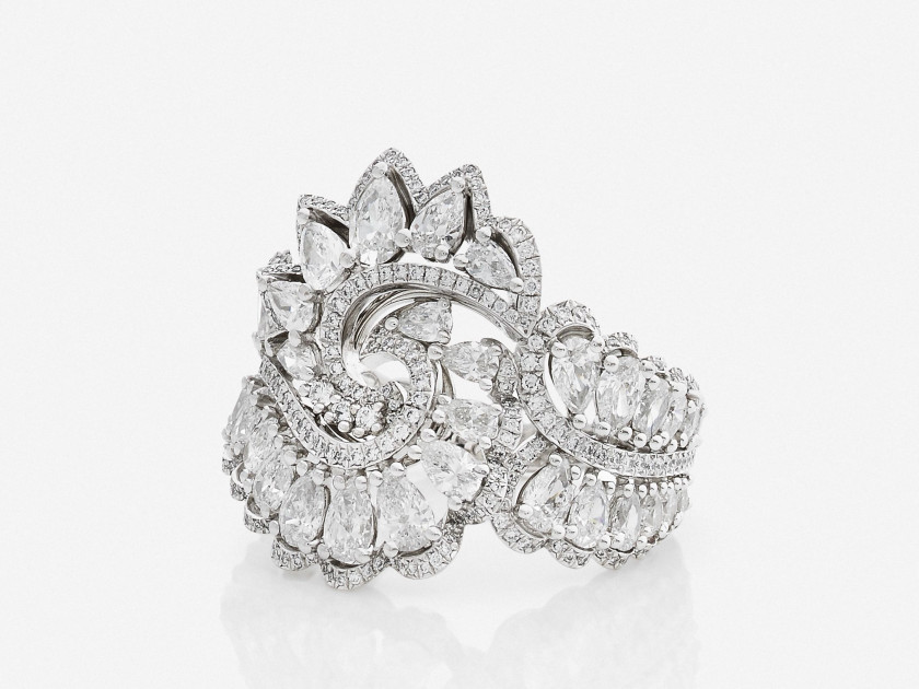 CHOPARD  Bague "Precious lace vague"