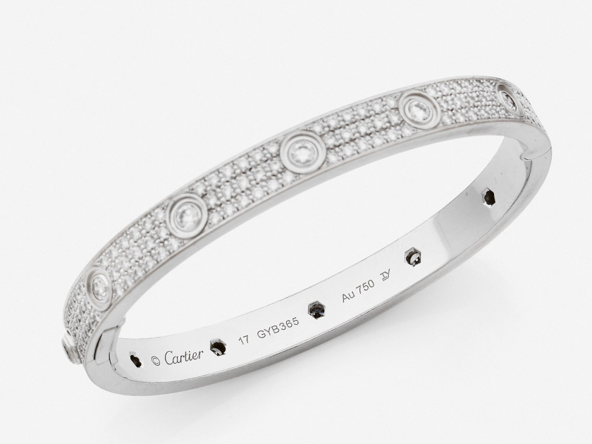 CARTIER  Bracelet rigide ouvrant "Love"