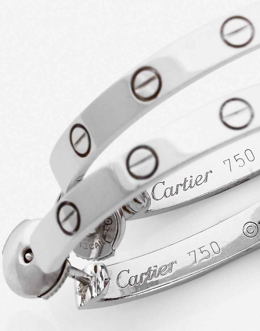 CARTIER  Paire de créoles "Love"