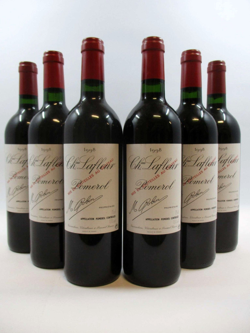 6 bouteilles CHÂTEAU LAFLEUR 1998 Pomerol    